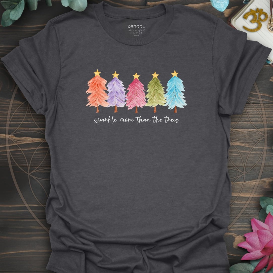 Sparkle More Tee Dark Heather Grey T-Shirt