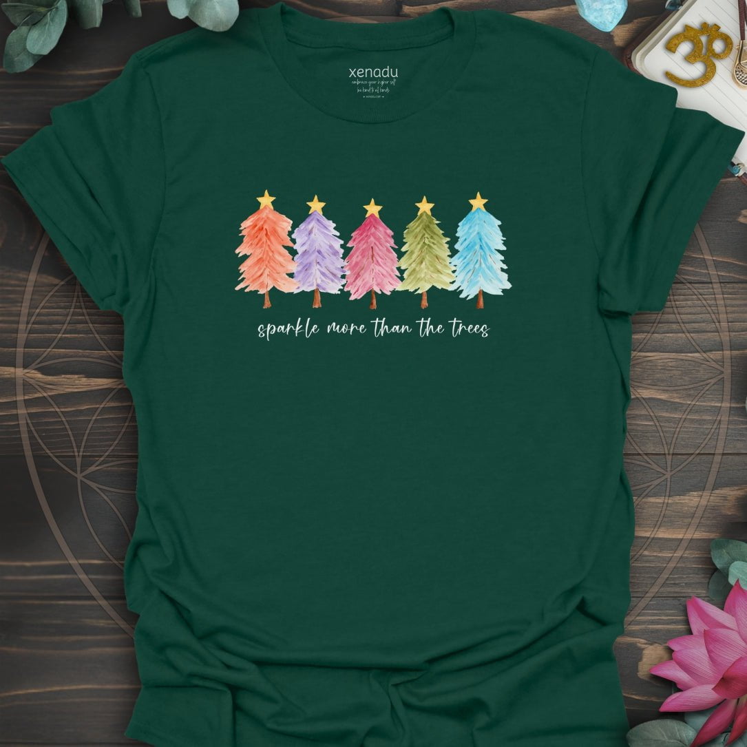 Sparkle More Tee Forest Green T-Shirt