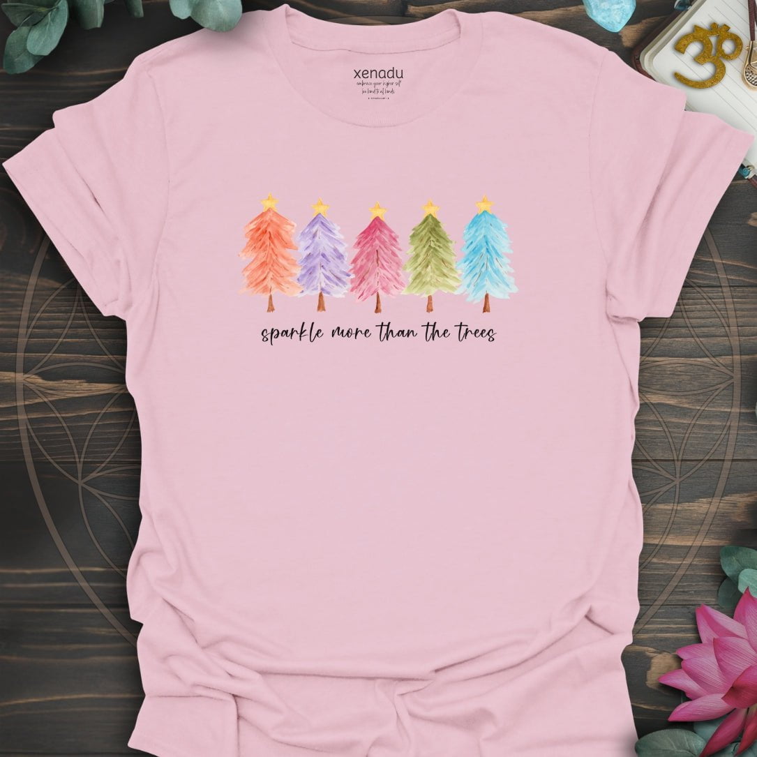 Sparkle More Tee Light Pink T-Shirt