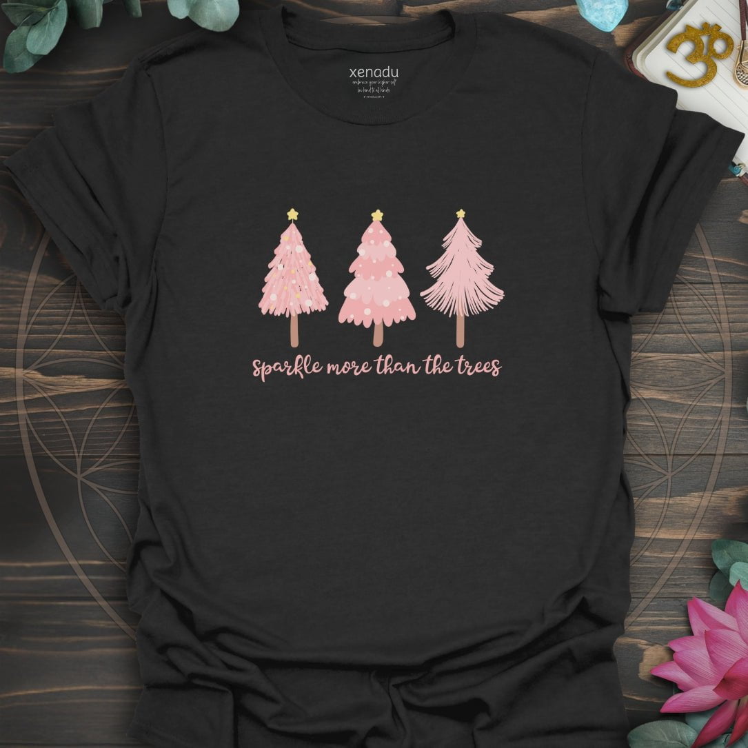 Pretty in Pink Sparkle Tee Black T-Shirt