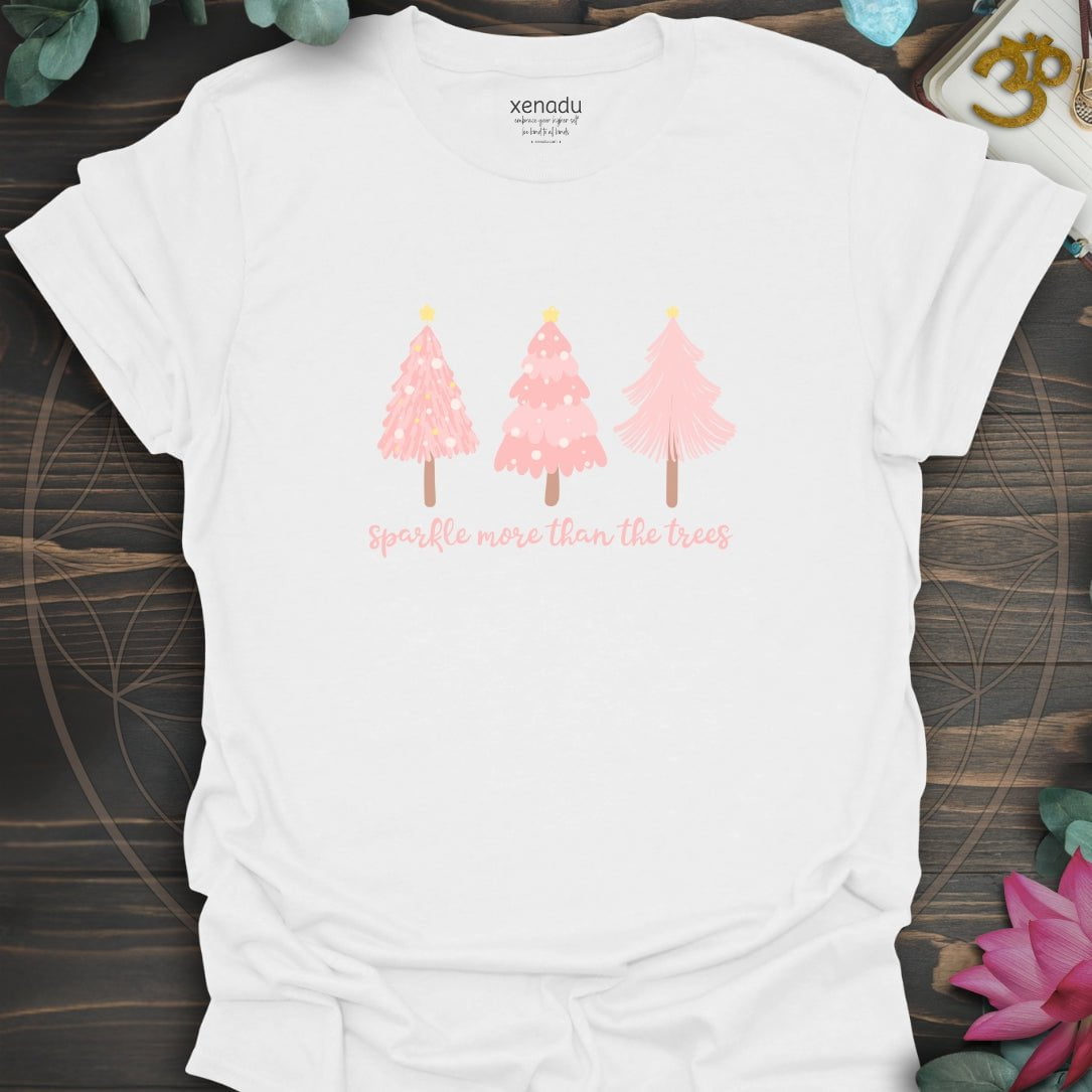 Pretty in Pink Sparkle Tee White T-Shirt