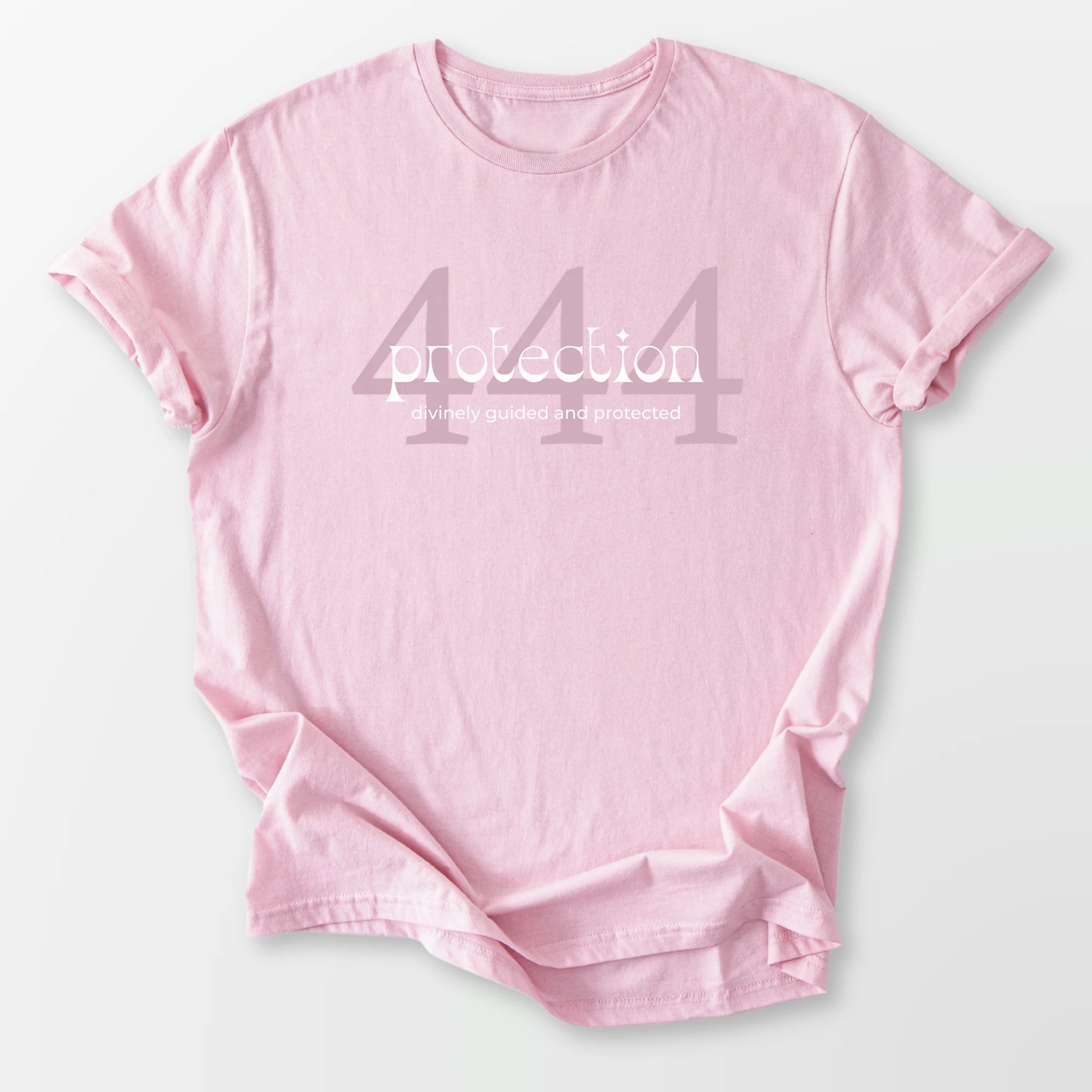 444 Angel Number Tee Light Pink T-Shirt
