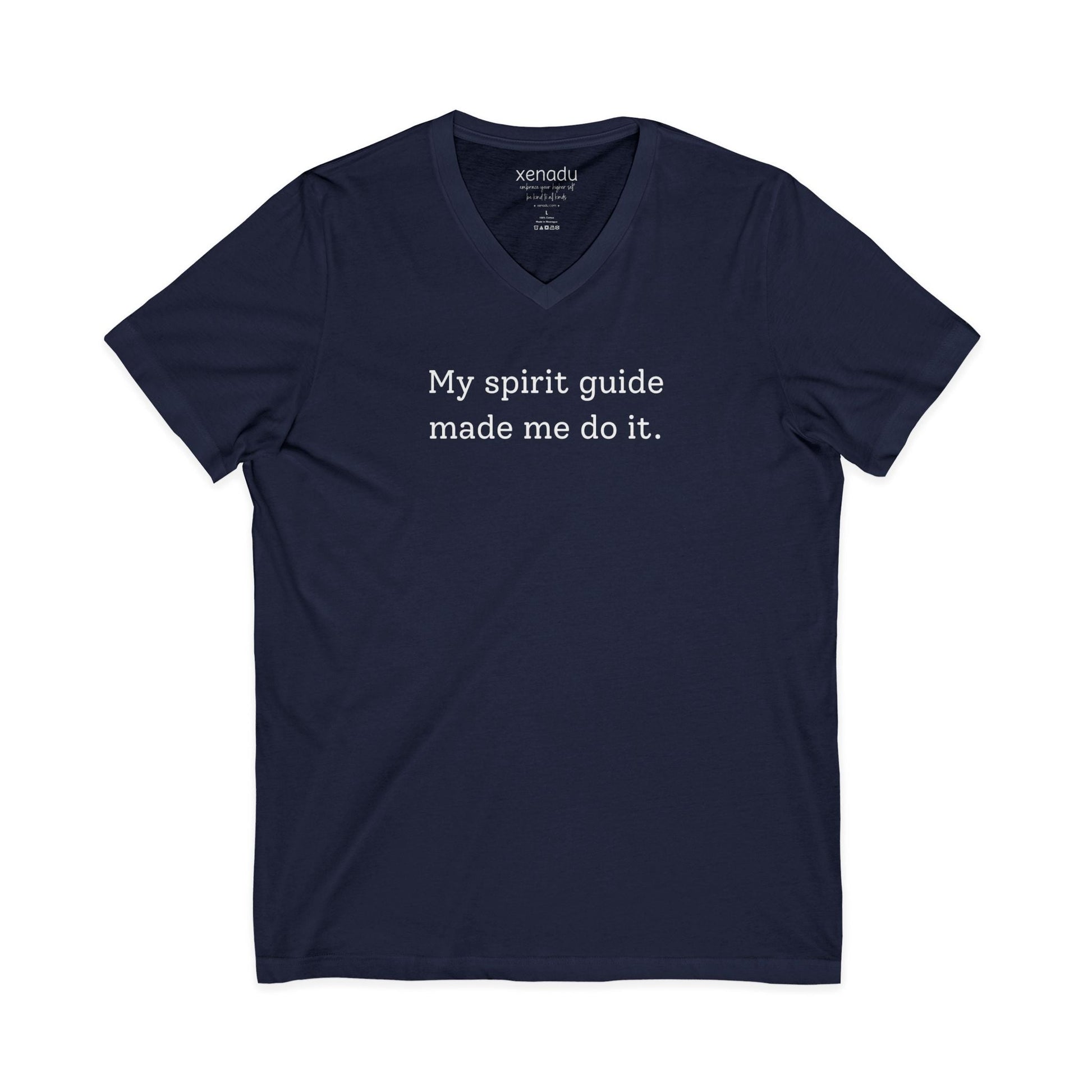 My Spirit Guide V-Neck Tee Navy V-neck