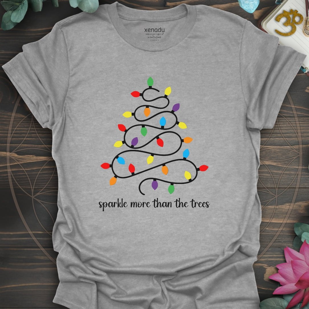 Sparkle Tree of Lights Tee Sport Grey T-Shirt