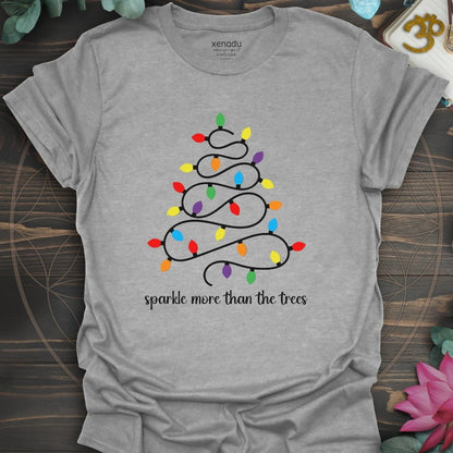 Sparkle Tree of Lights Tee Sport Grey T-Shirt