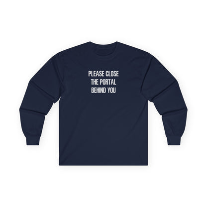 Close The Portal Long Sleeve Tee Navy