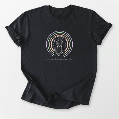 Aura Looks Amazing Tee Black T-Shirt