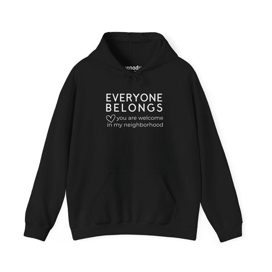 Everyone Belongs Hoodie Black Hoodie