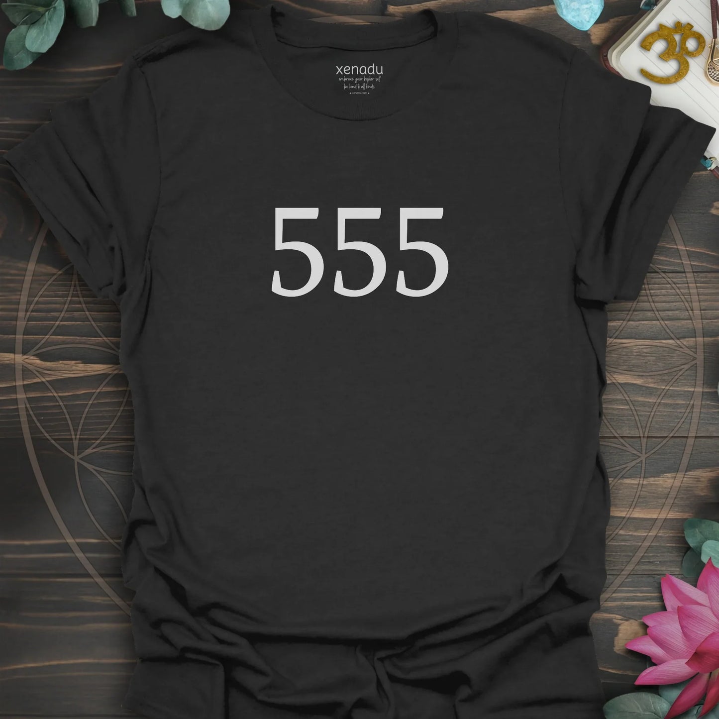Angel Number 555 Tee Black T-Shirt