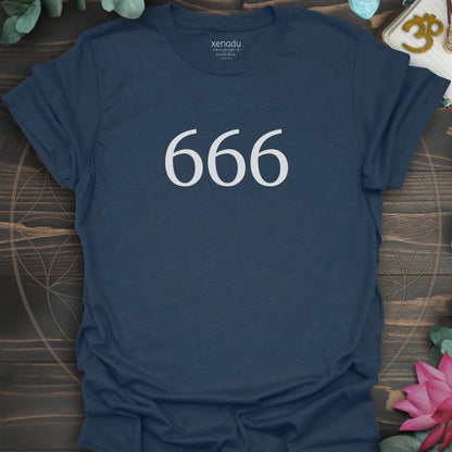 Angel Number 666 Tee Heather Navy T-Shirt