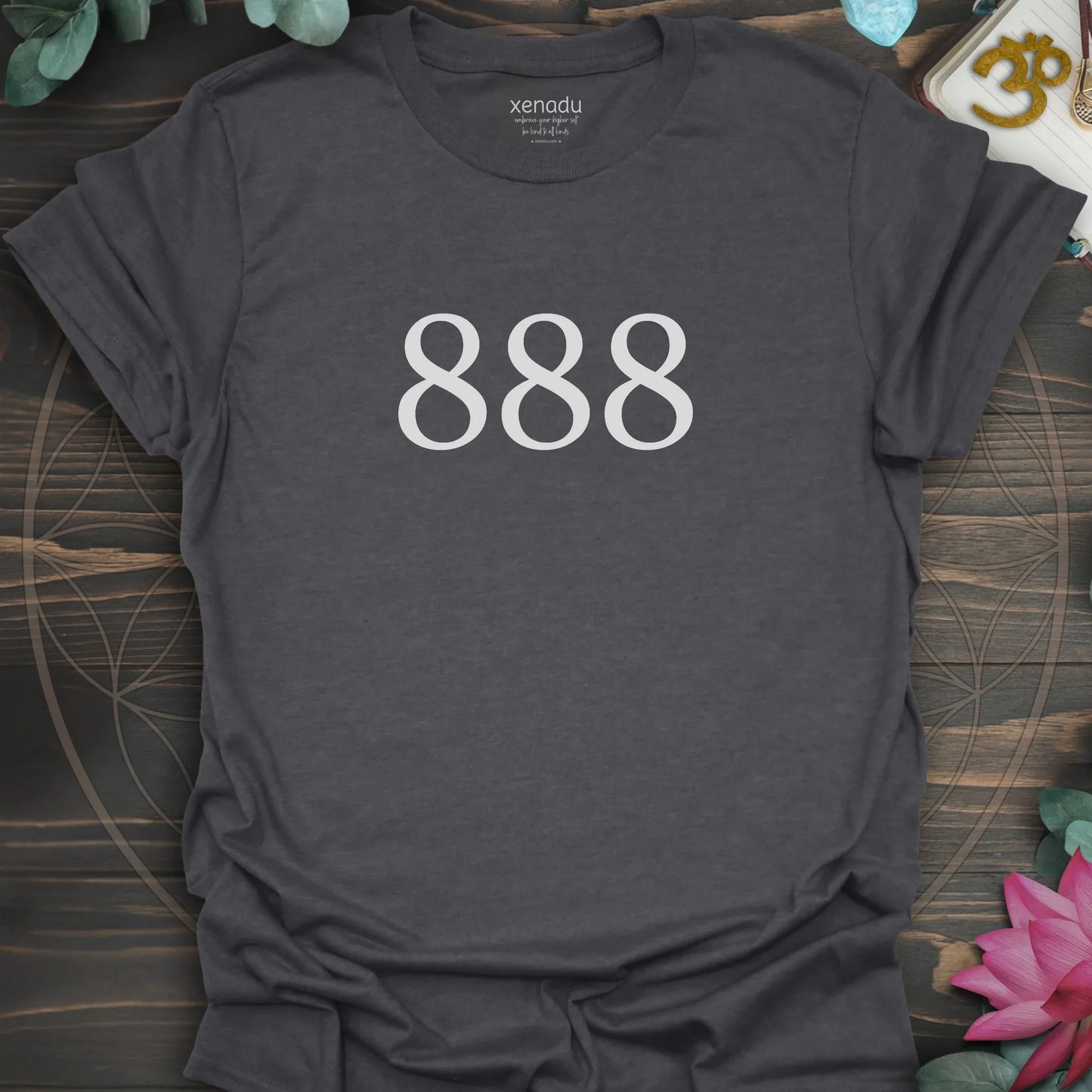 Angel Number 888 Tee Dark Heather Grey T-Shirt