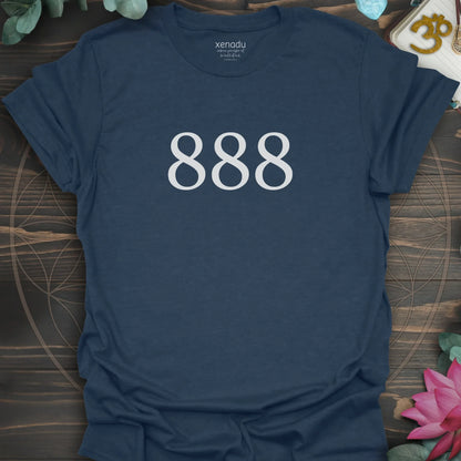Angel Number 888 Tee Heather Navy T-Shirt