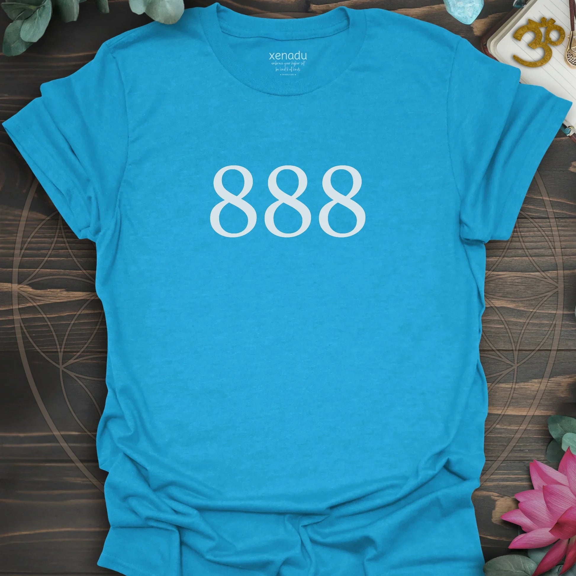Angel Number 888 Tee Heather Sapphire T-Shirt
