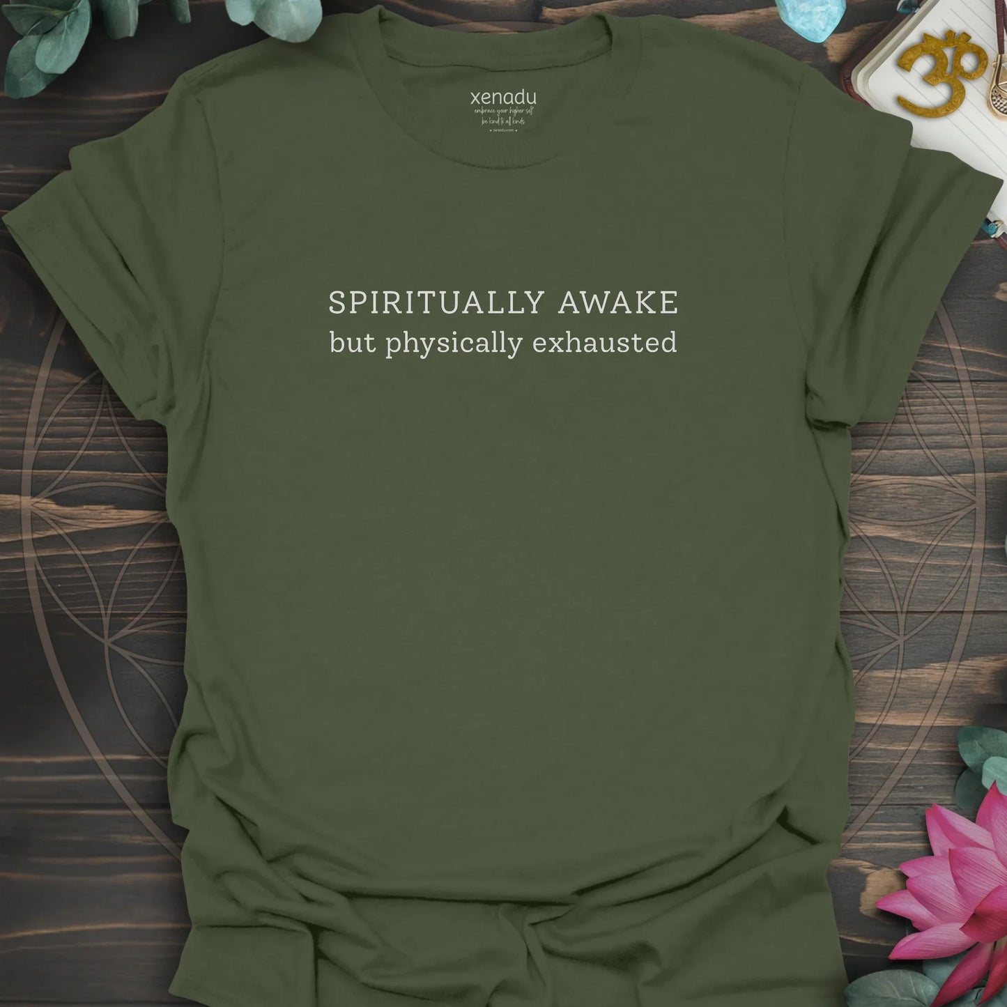 Spiritually Awake Tee Military Green T-Shirt