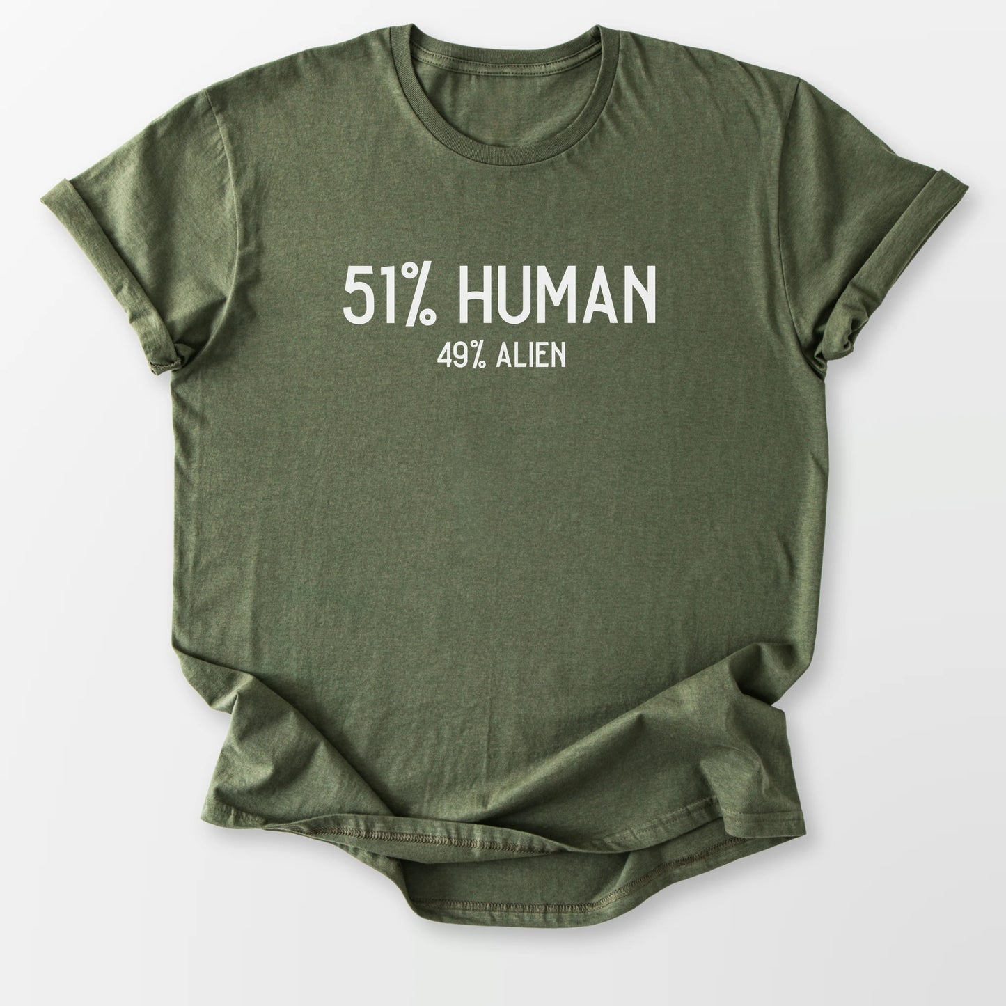 49% Alien Tee Military Green T-Shirt