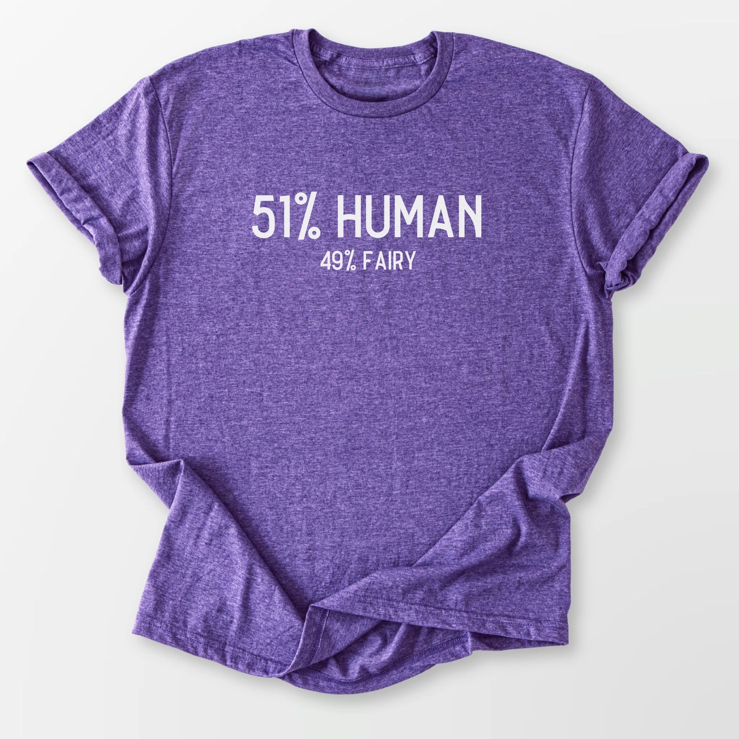 49% Fairy Tee Heather Purple T-Shirt
