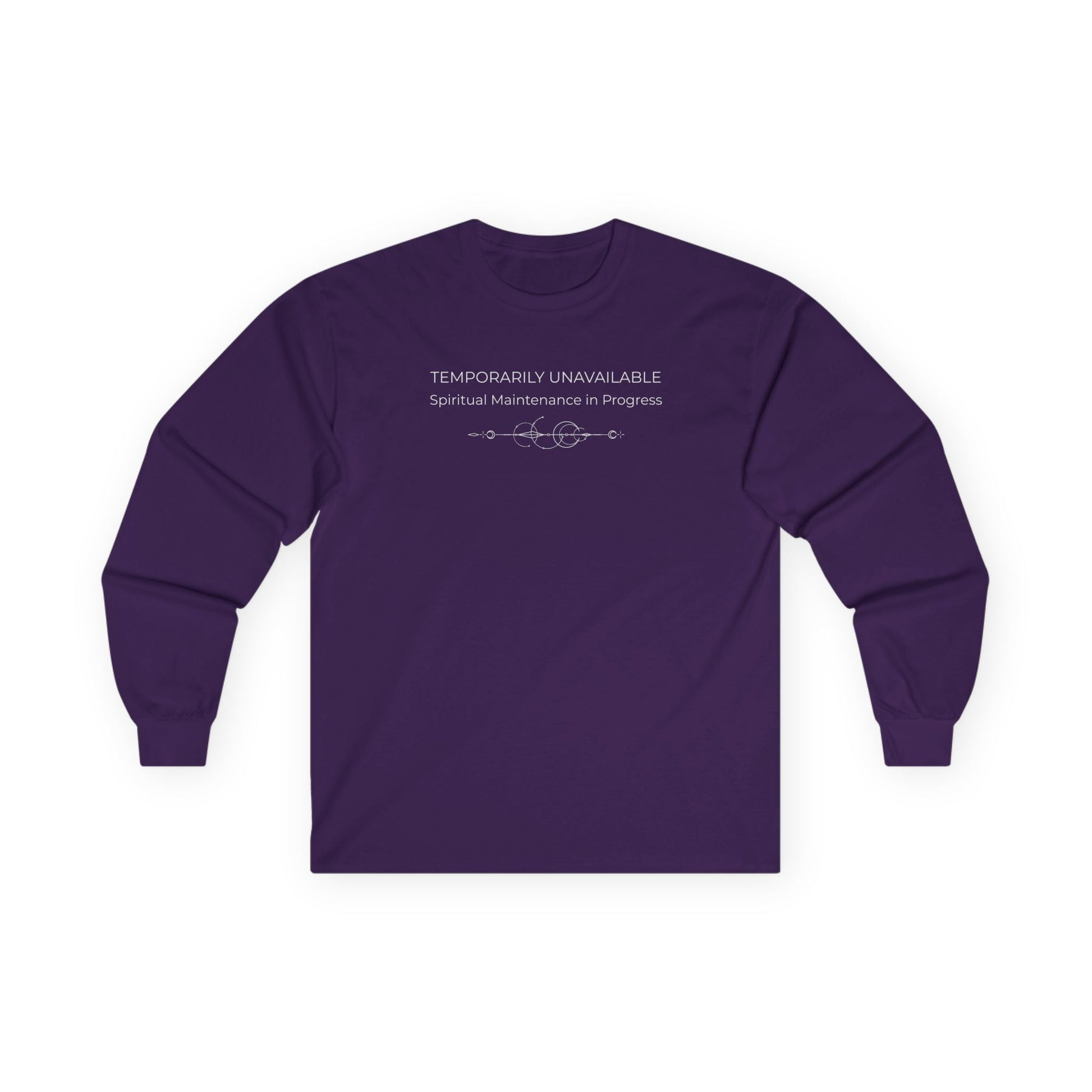 Spiritual Maintenance Long Sleeve Tee Purple Long-sleeve