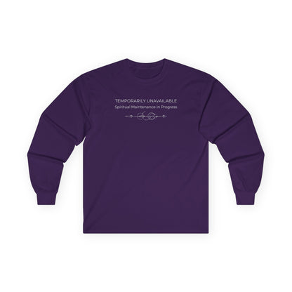Spiritual Maintenance Long Sleeve Tee Purple Long-sleeve