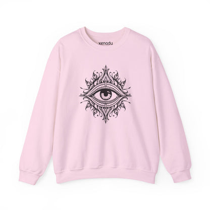 Third Eye Sweatshirt Light Pink Sweatshirt