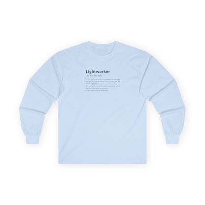 Lightworker Definition Long Sleeve Tee Light Blue Long-sleeve