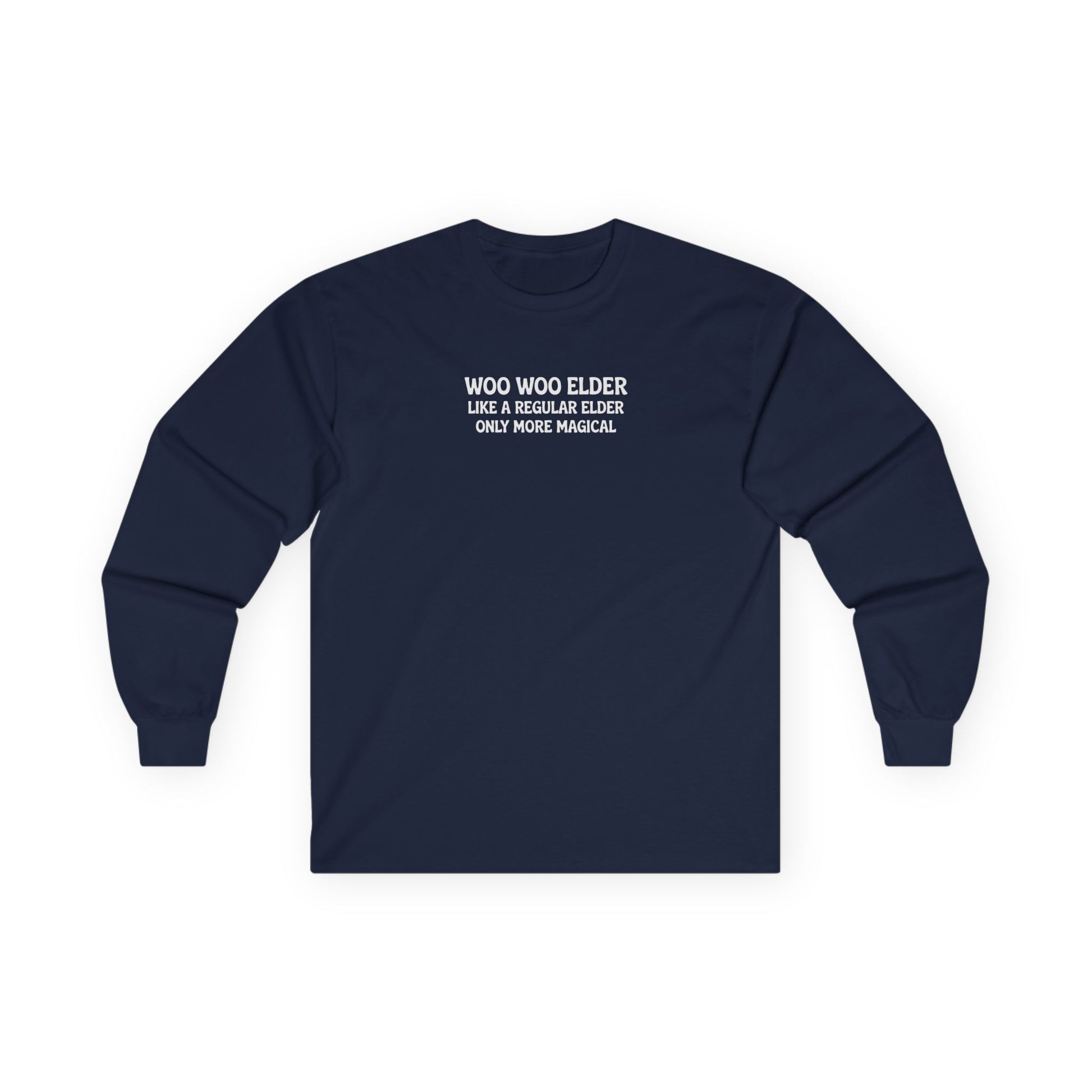 Woo Woo Elder Long Sleeve Tee Navy Long-sleeve