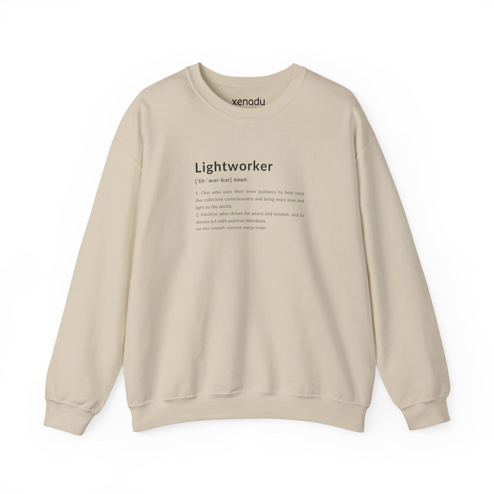 Lightworker Definition Sweatshirt Sand Sweatshirt
