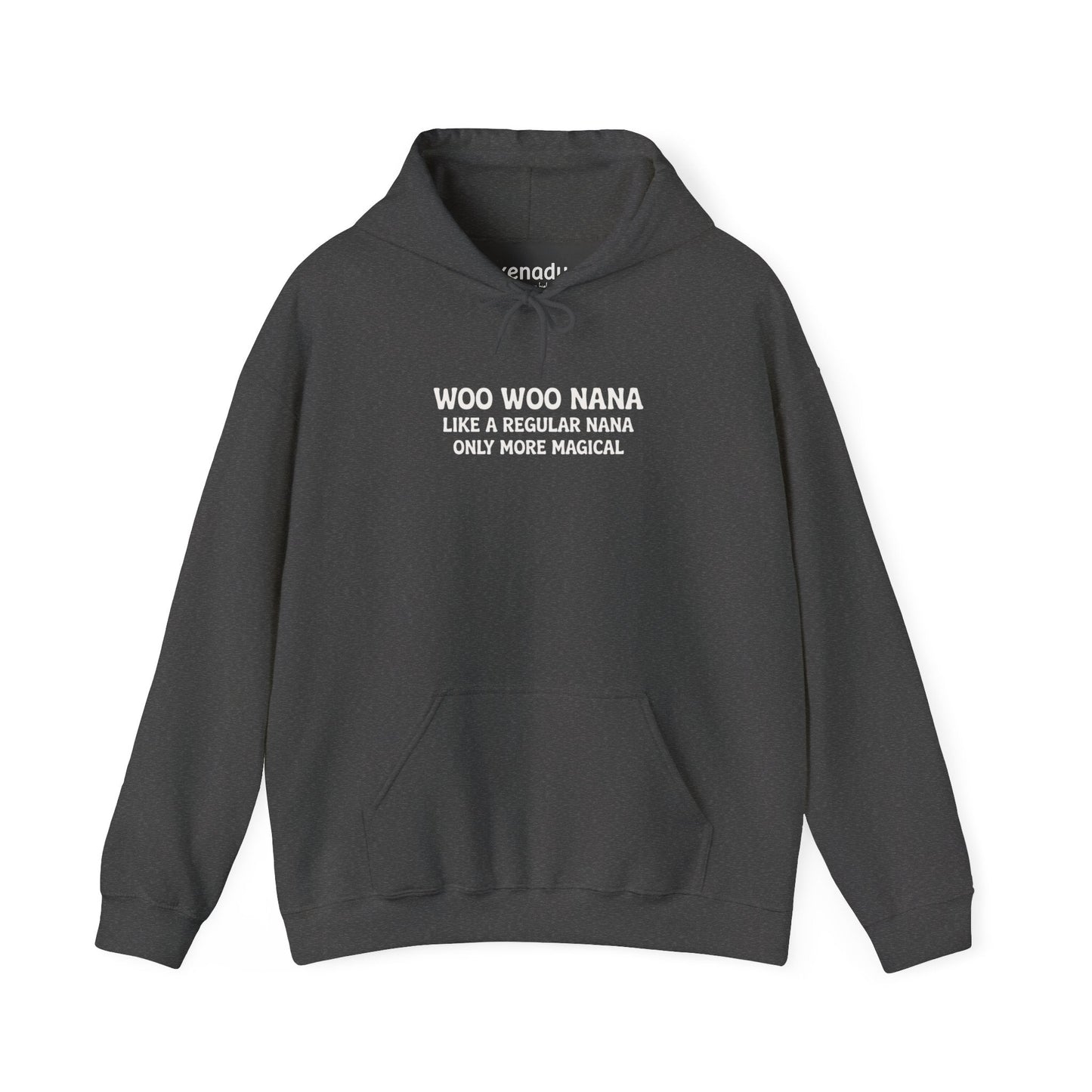 Woo Woo Nana Hoodie Dark Heather Grey Hoodie