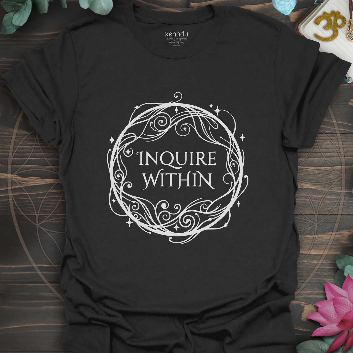 Inquire Within Tee Black T-Shirt