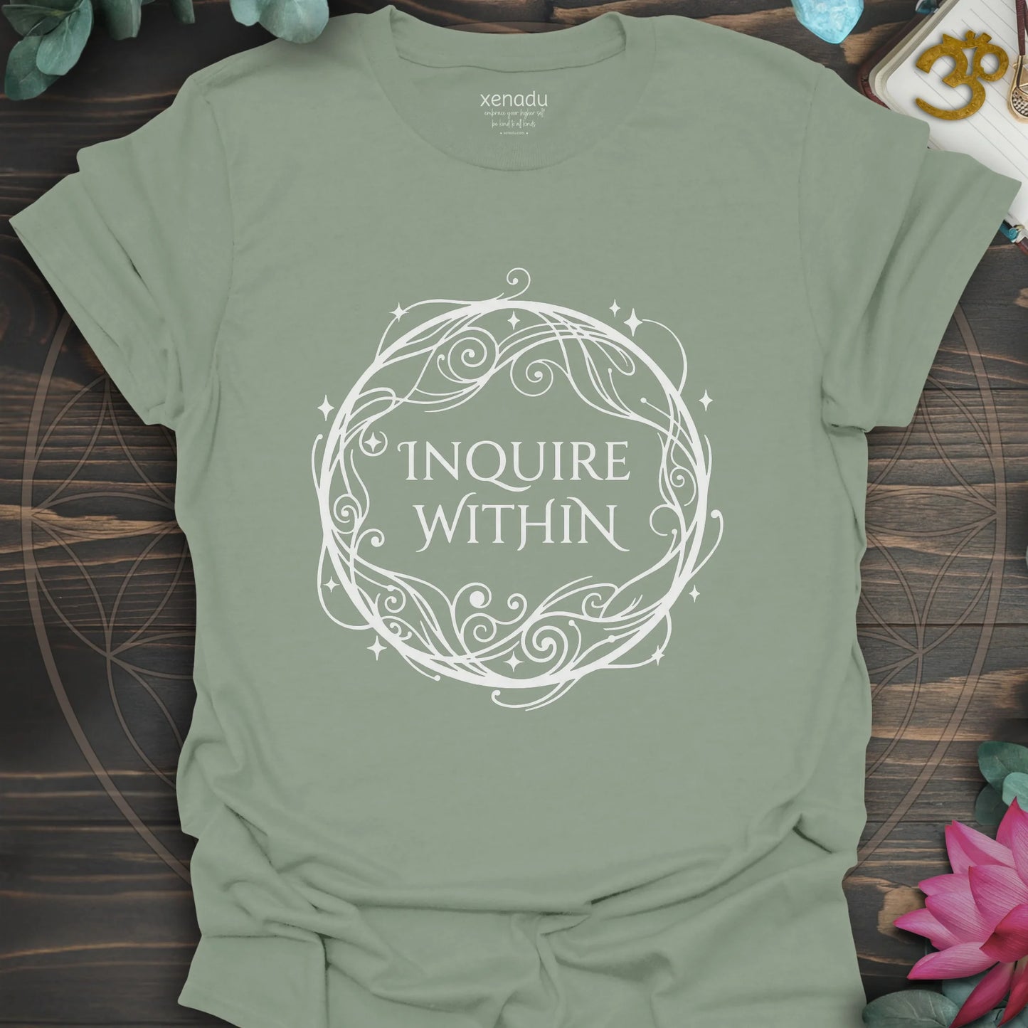 Inquire Within Tee Sage T-Shirt