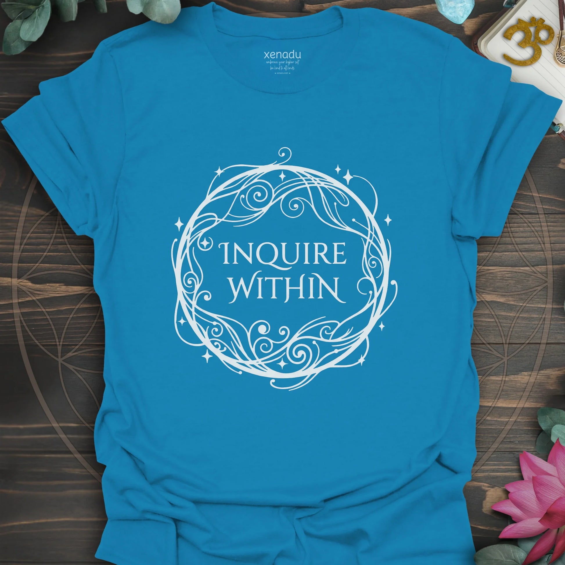 Inquire Within Tee Sapphire T-Shirt