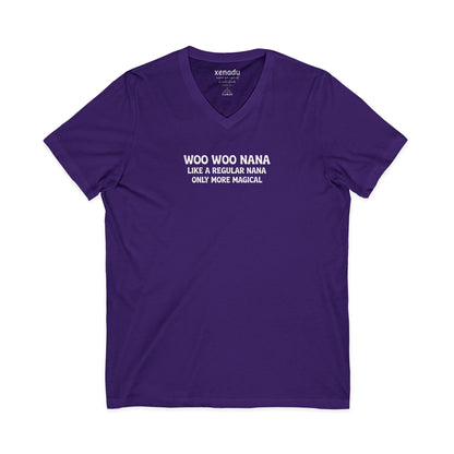 Woo Woo Nana V-Neck Purple V-neck