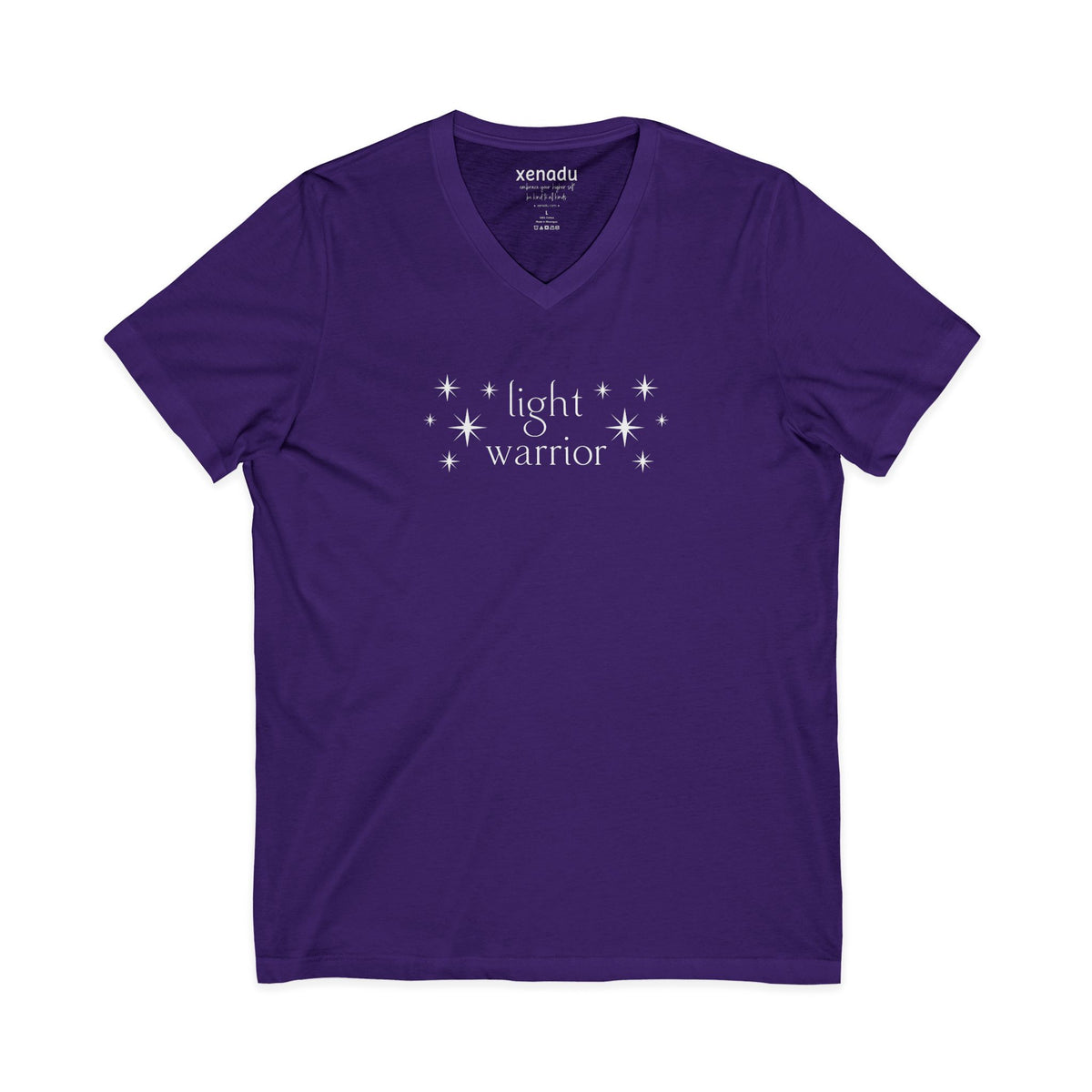 Light Warrior V-Neck Tee Purple V-neck