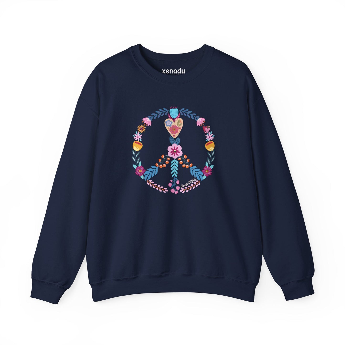 Choose Peace Sweatshirt Navy Sweatshirt