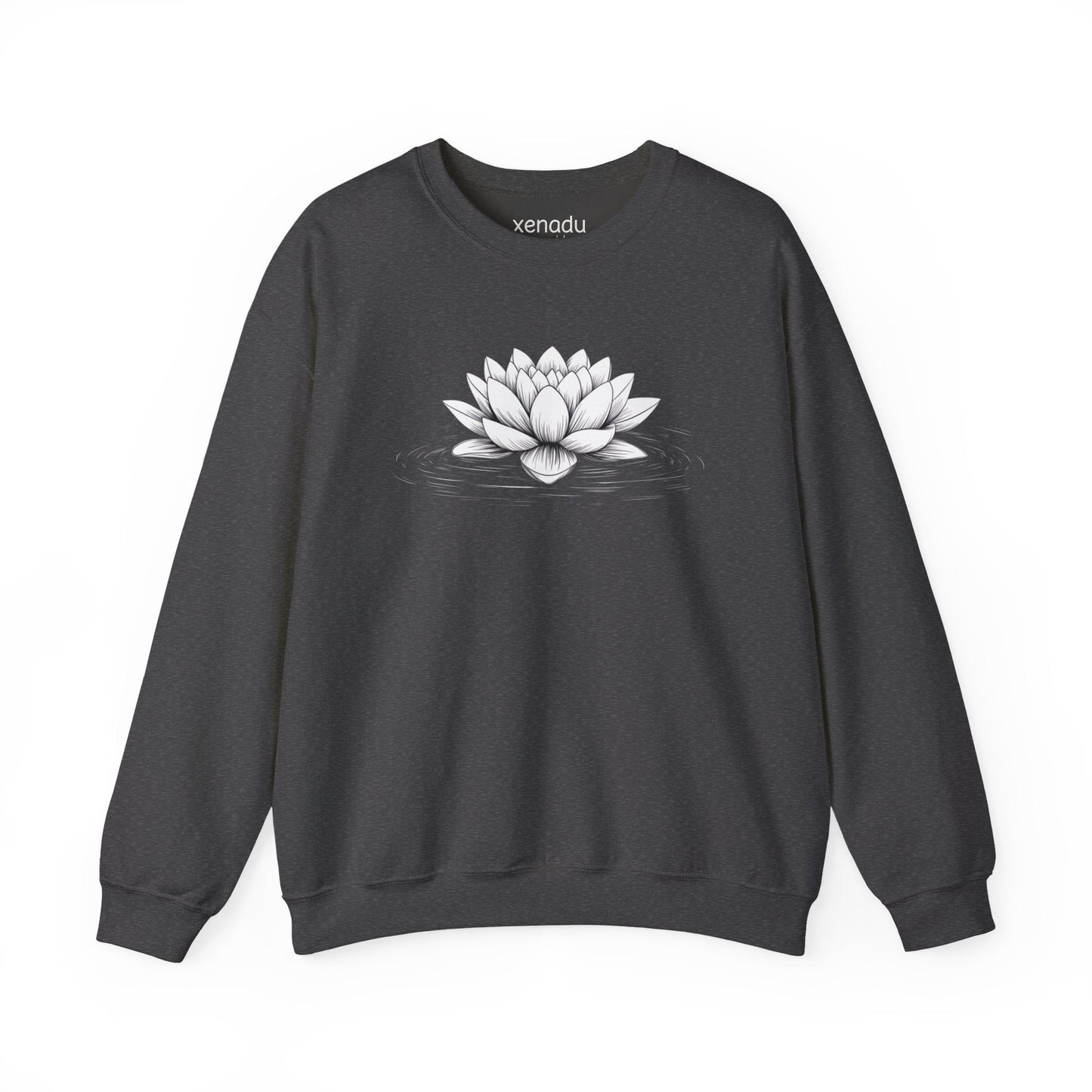 Floating Lotus Sweatshirt Dark Heather Grey Sweatshirt