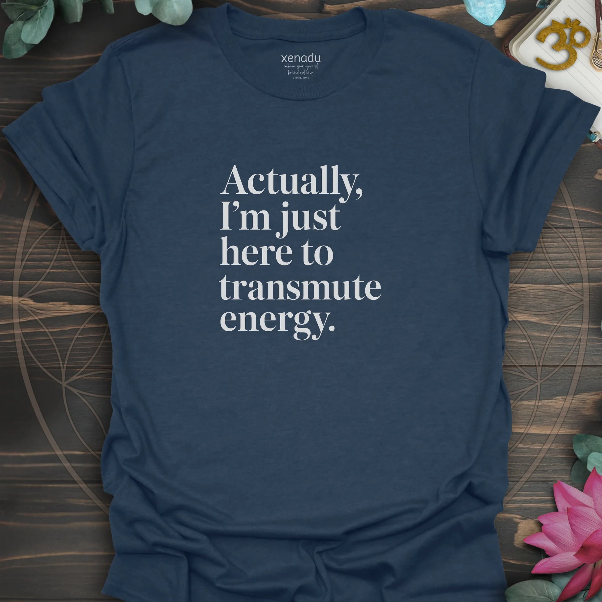 Transmute Energy Tee Heather Navy T-Shirt