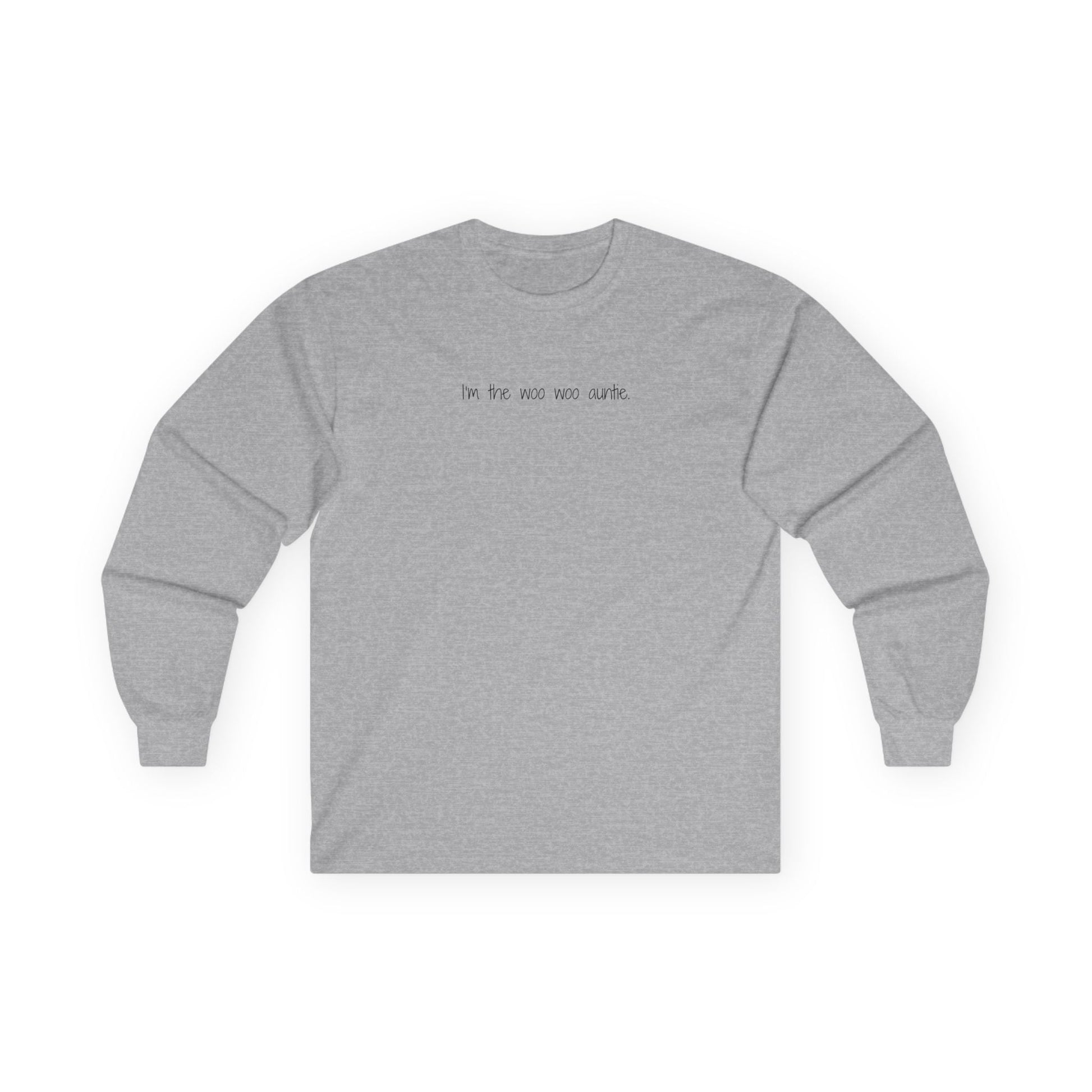 I'm the Woo Woo Auntie Long Sleeve Tee Sport Grey Long-sleeve