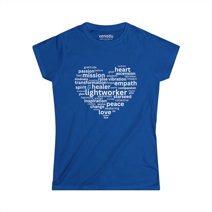 Heart of a Lightworker Women's Tee Royal Blue T-Shirt