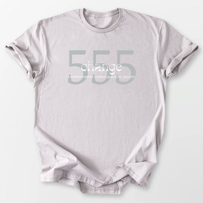 555 Angel Number Tee Ice Grey T-Shirt