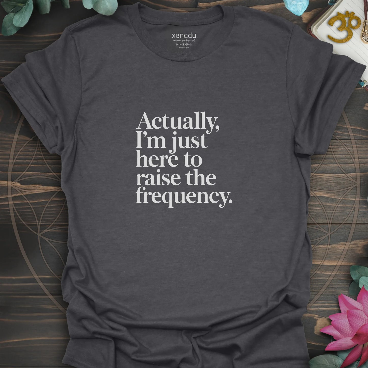 Raise the Frequency Tee Dark Heather Grey T-Shirt