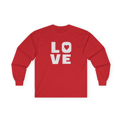 Big Love Long Sleeve Tee Red Long-sleeve
