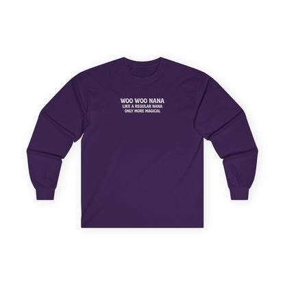 Woo Woo Nana Long Sleeve Tee Purple Long-sleeve