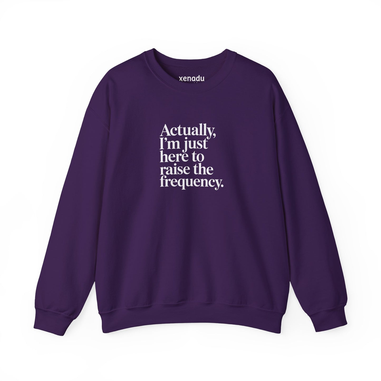 Raise the Frequency Sweatshirt Purple