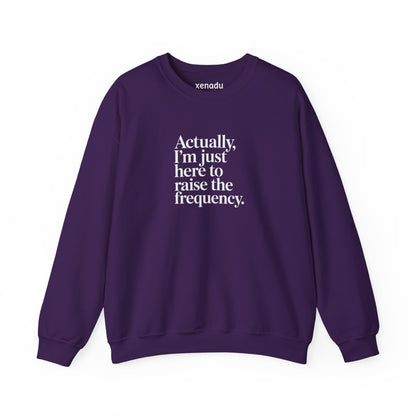 Raise the Frequency Sweatshirt Purple