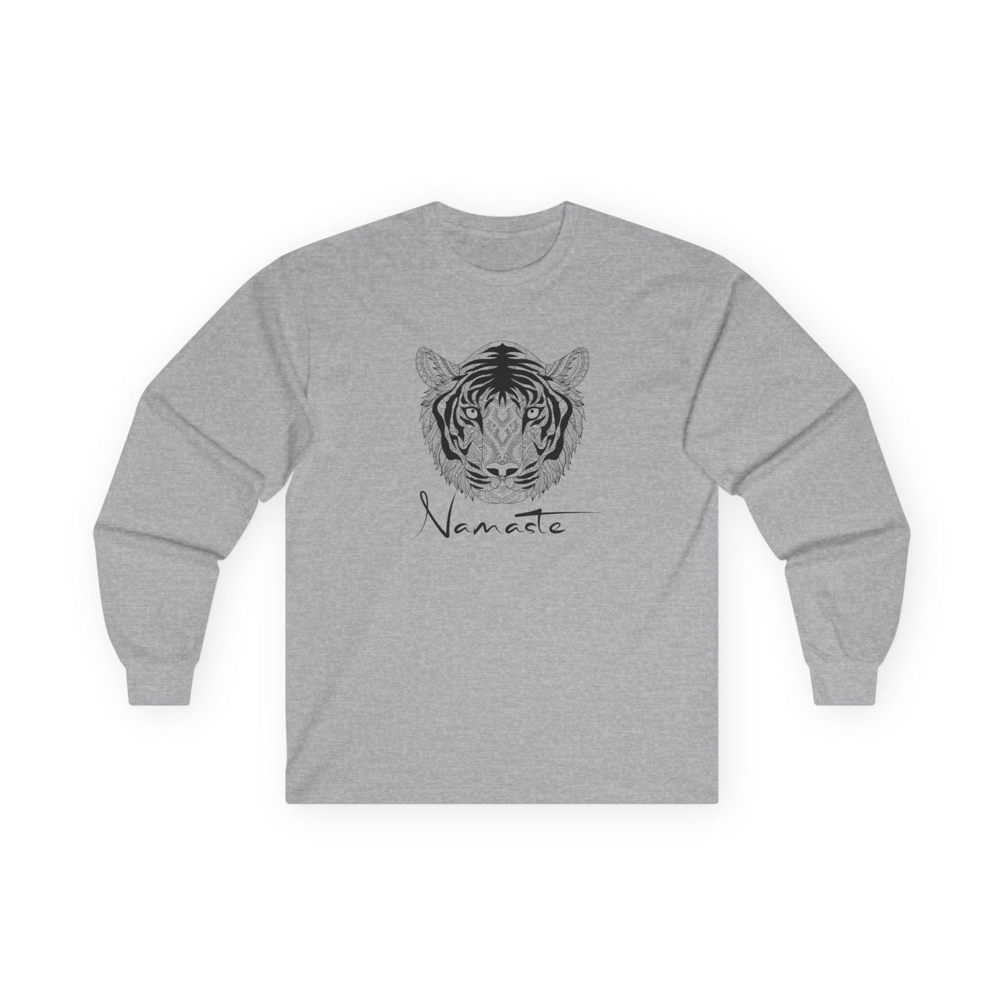Namaste Tiger Long Sleeve Tee Sport Grey Long-sleeve
