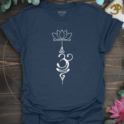 Breathe Lotus Tee Heather Navy T-Shirt