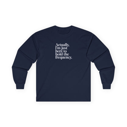 Hold the Frequency Long Sleeve Tee Navy Long-sleeve