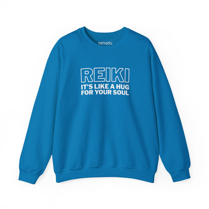 Reiki is Like a Hug Sweatshirt Sapphire Sweatshirt
