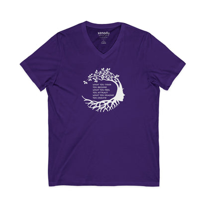 Become Attract Create V-Neck Tee