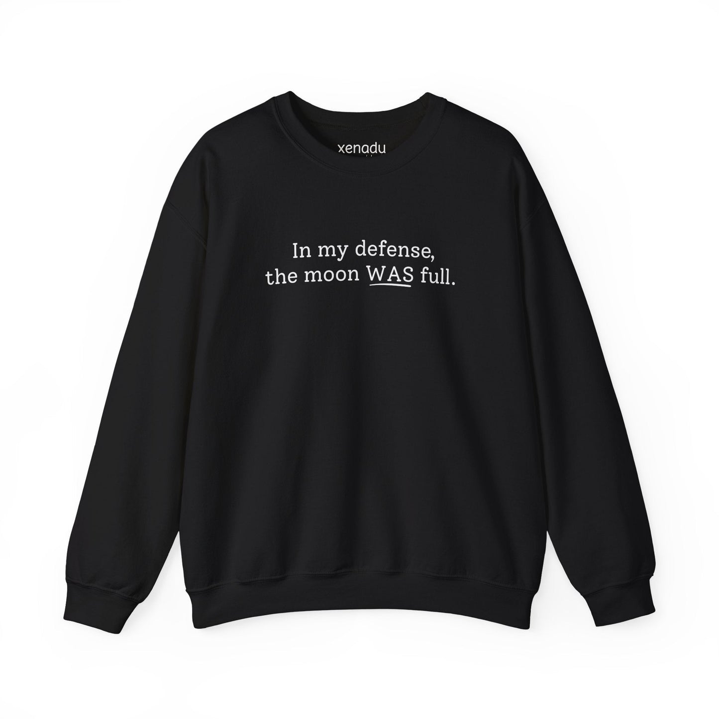 The Moon WAS Full Sweatshirt Black Sweatshirt