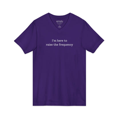 Here to Raise the Frequency V-Neck Tee V-neck